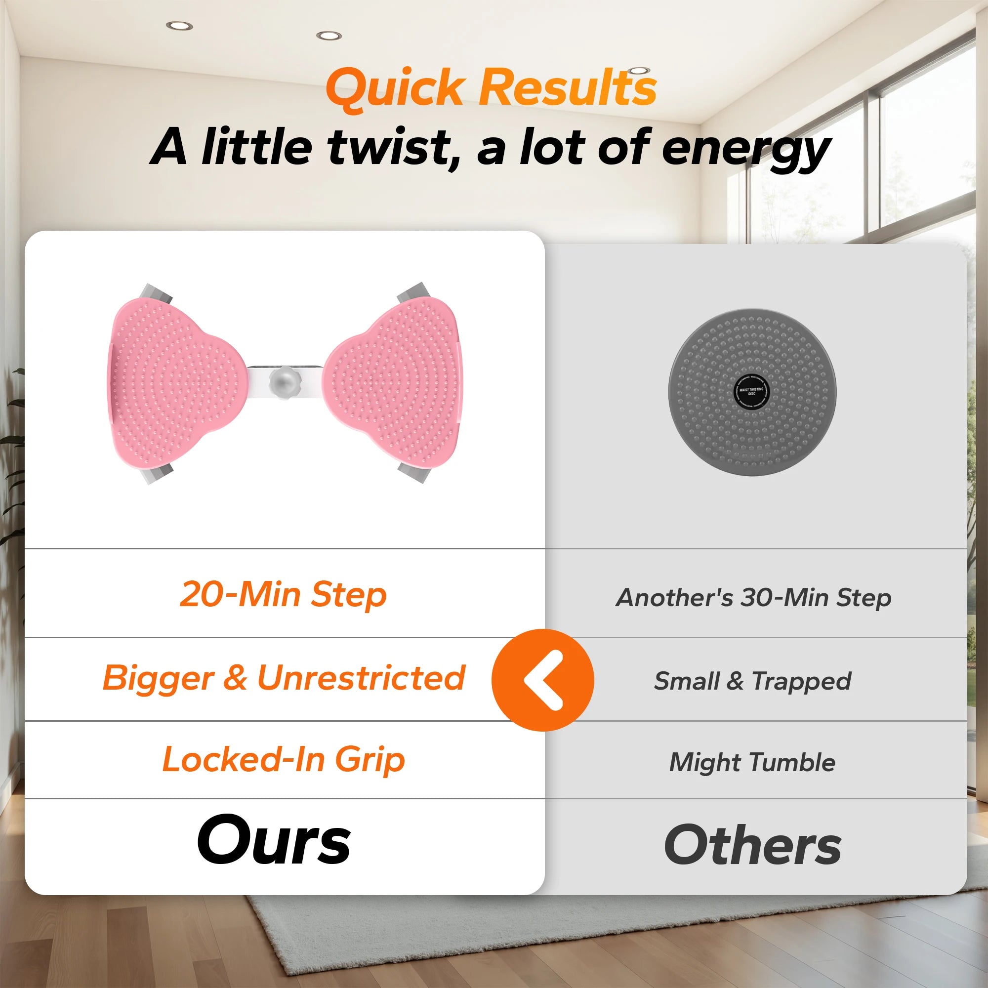 GlowTwist Fitness Board – Waist & Core Trainer