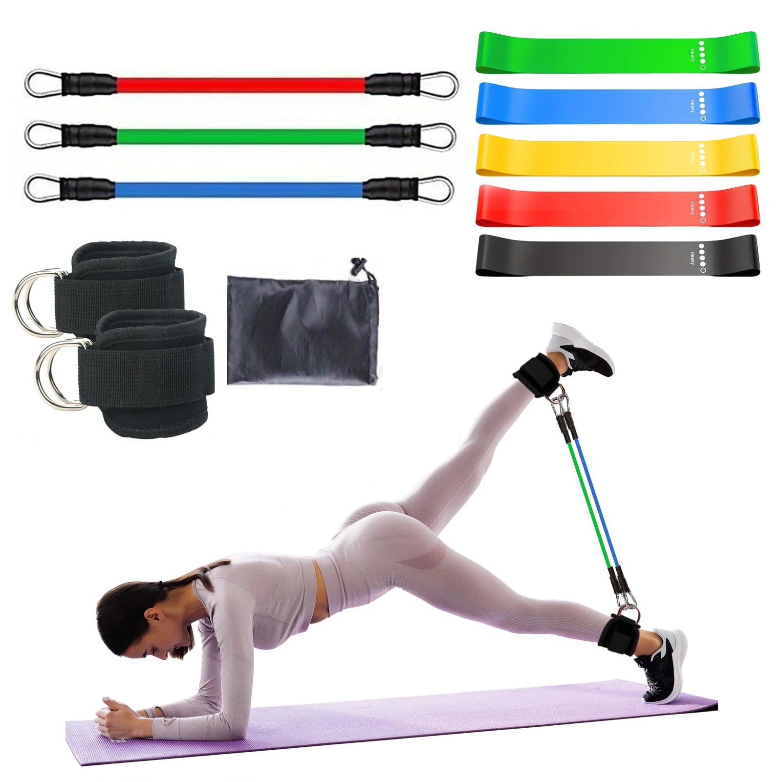 Hip Lift Resistance Trainer — 6/11‑Piece Set for Glutes & Legs