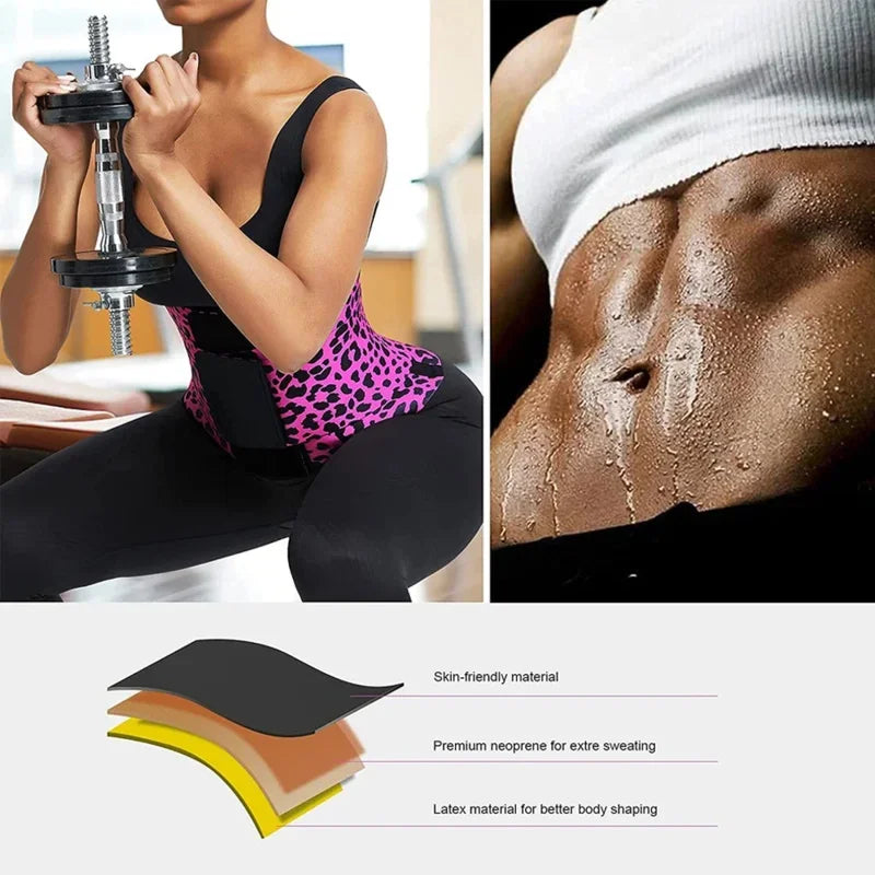 Adjustable Waist Trainer – Leopard Edition