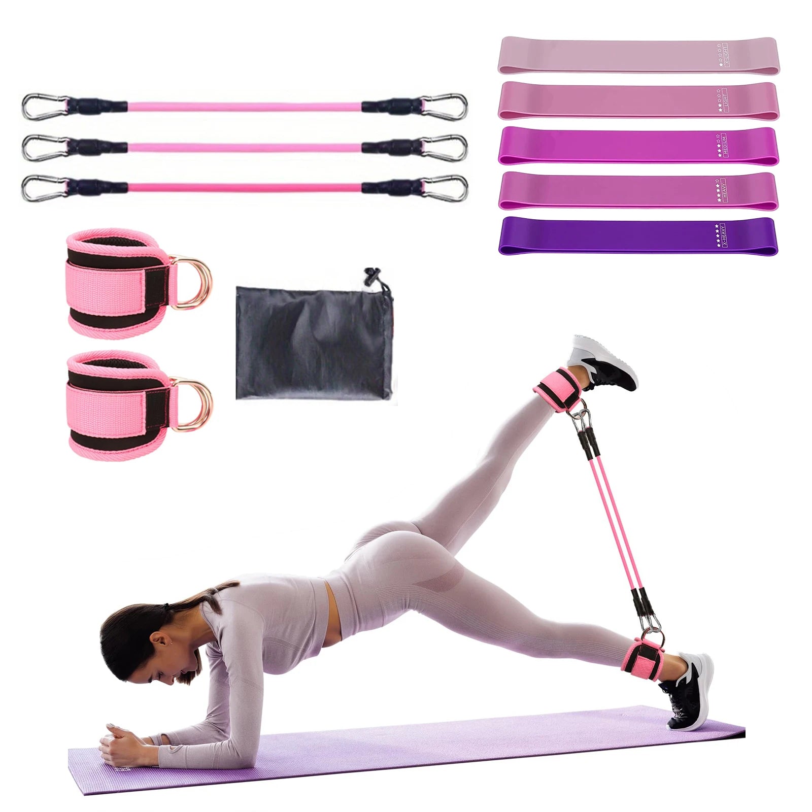 Hip Lift Resistance Trainer — 6/11‑Piece Set for Glutes & Legs