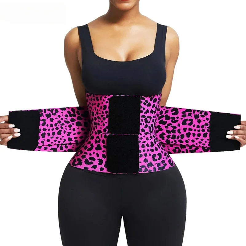 Adjustable Waist Trainer – Leopard Edition