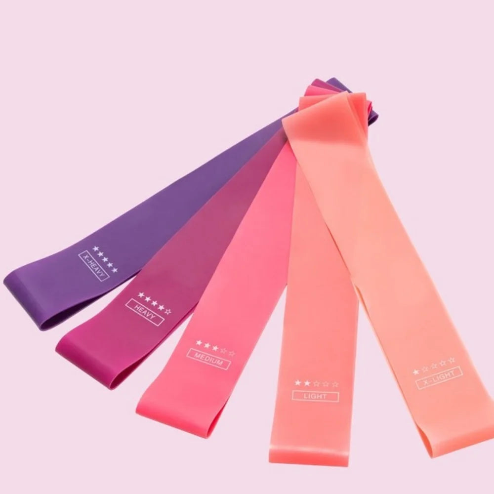 Booty Bands Set — 5 Non‑Slip Resistance Bands for Glutes & Legs