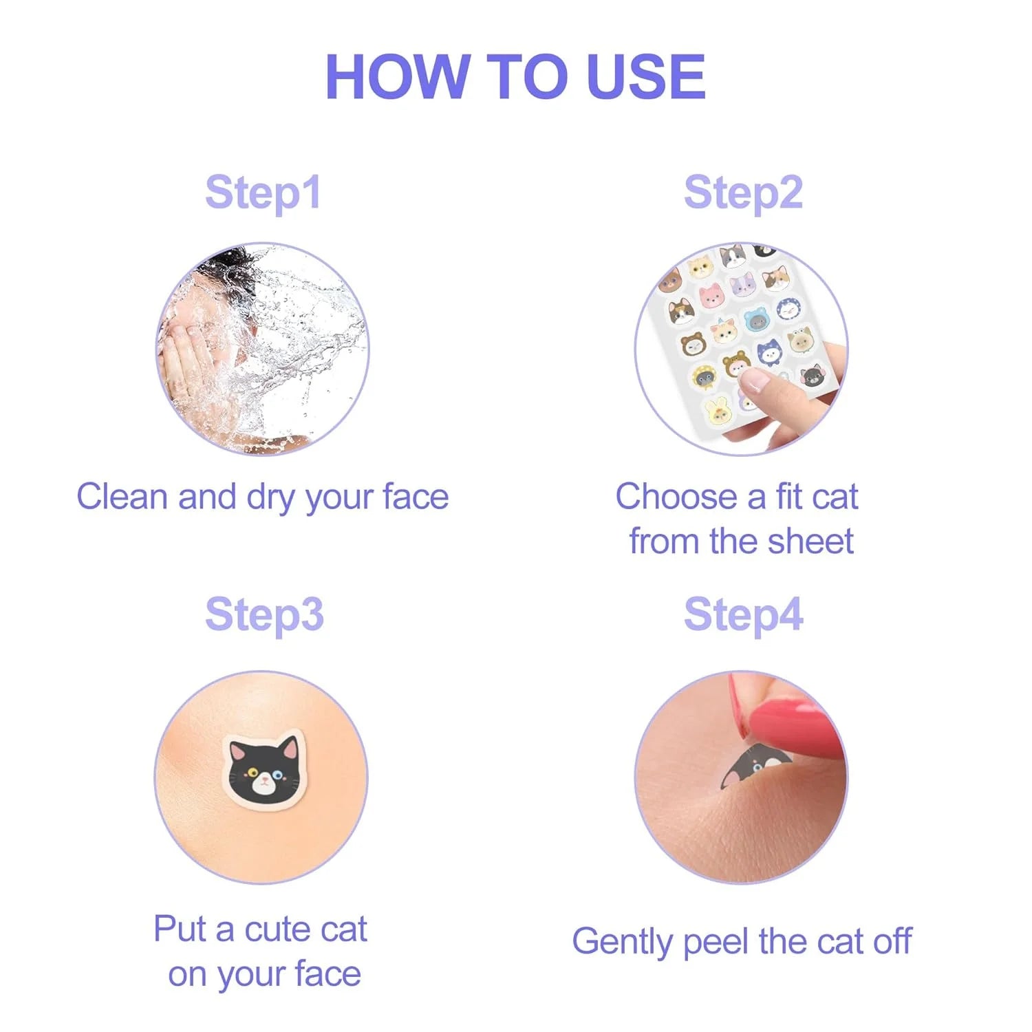 600pcs Cartoon acne patch